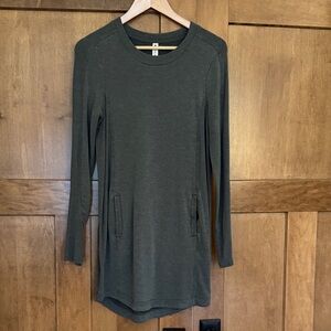 Athleta Olive Long Sleeve Dress